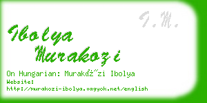 ibolya murakozi business card